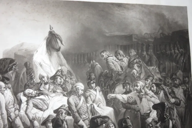 IMPRESIÓN DEL SIGLO XIX "Funérailles de Marceau"