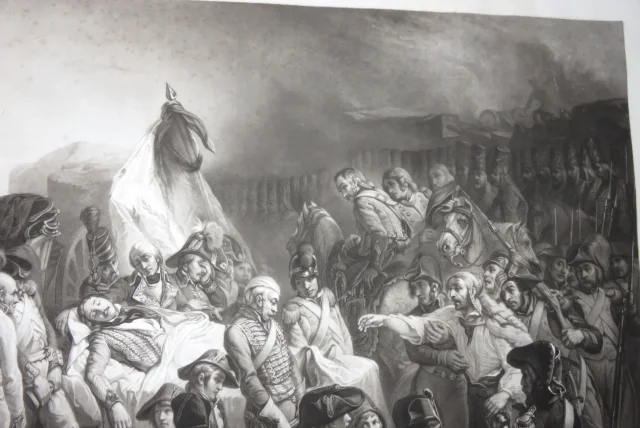 19th CENTURY PRINT " Funérailles de Marceau "