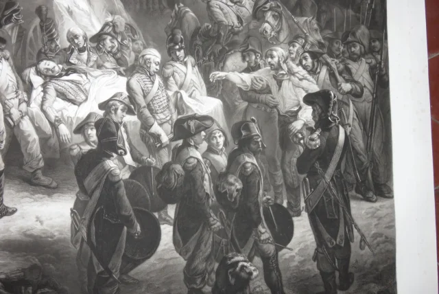 19th CENTURY PRINT " Funérailles de Marceau "