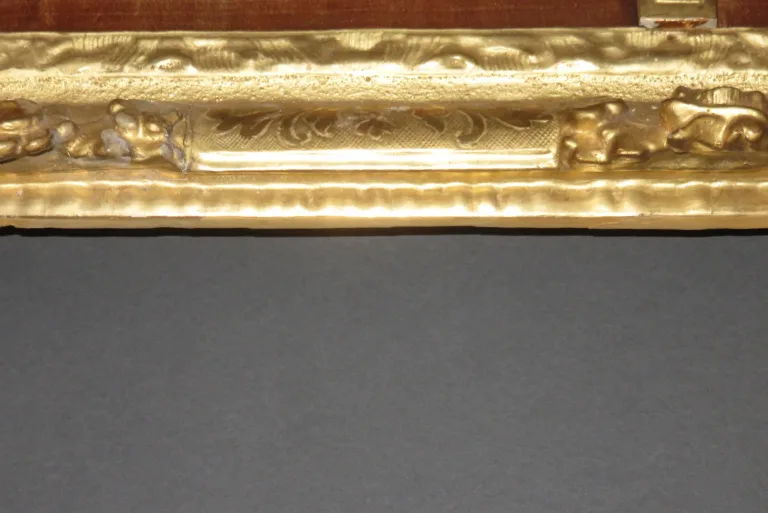 LOUIS XIV ZEITRAUM ELFENBEIN UND GOLDBLATT CRUCIFIX