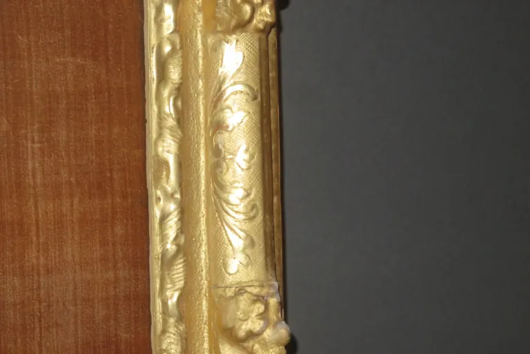 LOUIS XIV ZEITRAUM ELFENBEIN UND GOLDBLATT CRUCIFIX