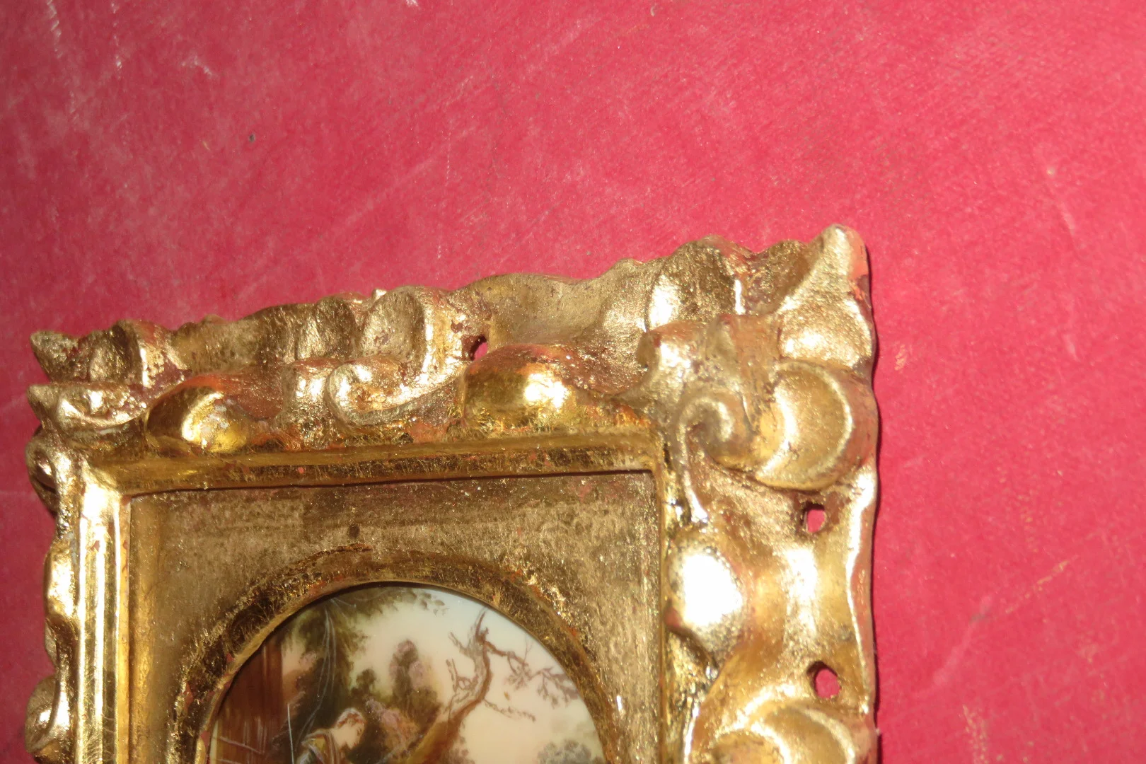 Scène Romantique, Miniature époque 19 ème.