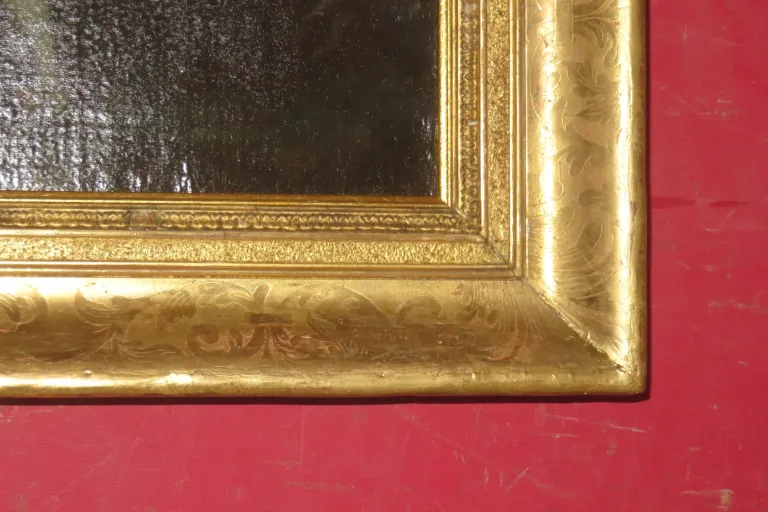 Scène Galante Avec Musiciens, Peinture époque 18ème.