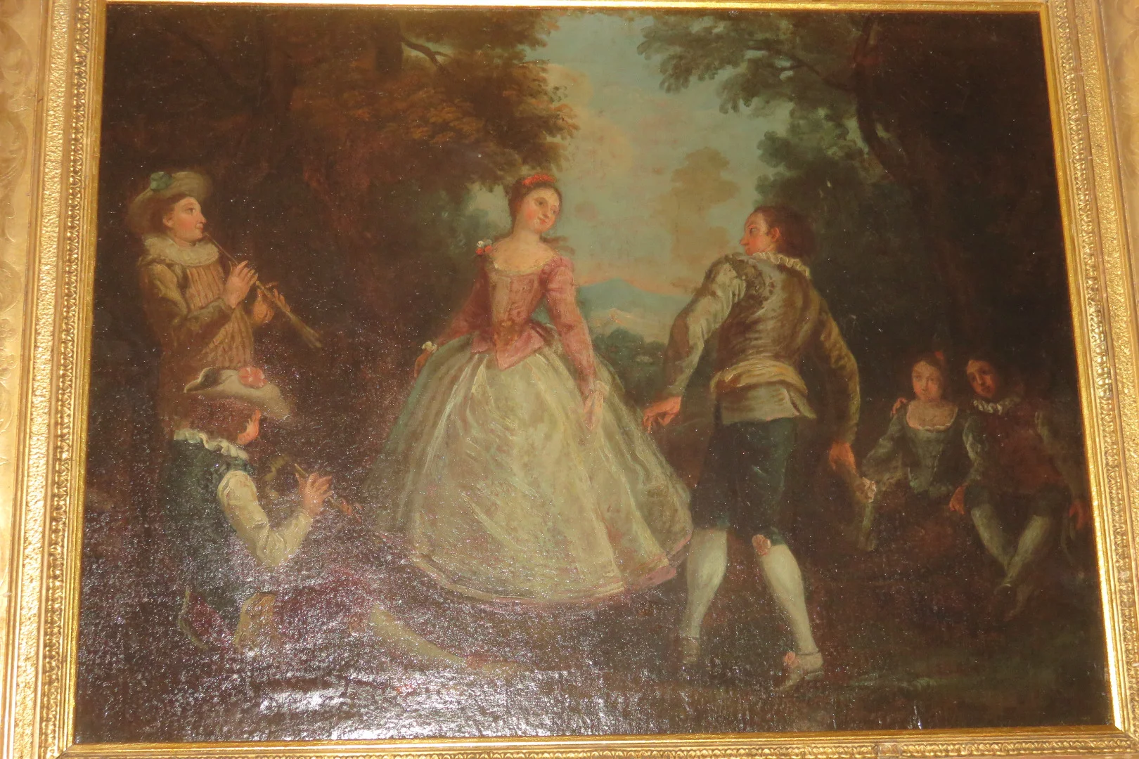 ScèneGalante Avec Musiciens、Peintureépoque18ème。