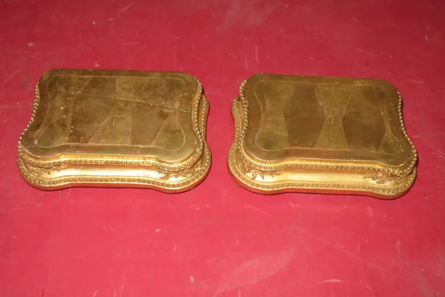 GILTWOOD PEDESTALS