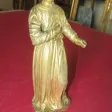 GILTWOOD STATUE EINES MÖNCHS