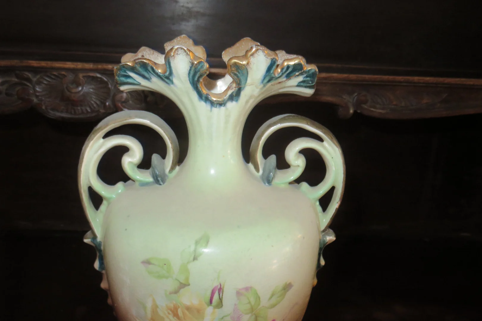 Paire De  Vases en   Porcelaine, époque Fin 19ème.