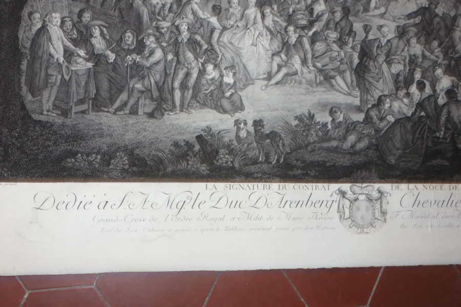 FRANZÖSISCHER DRUCK AUS DEM 19. JAHRHUNDERT