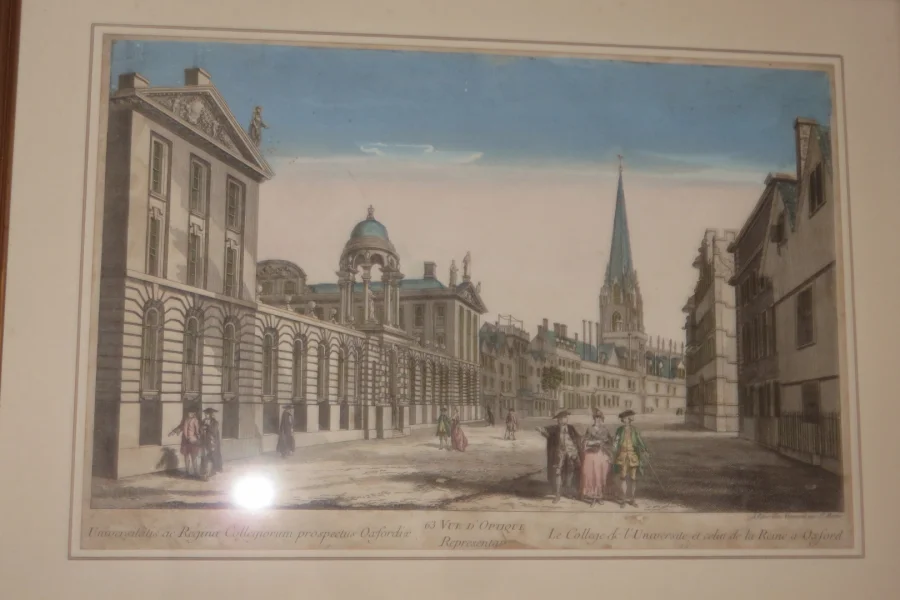 OPTISCHE ANSICHT DES 18. JAHRHUNDERTS DER OXFORD UNIVERSITY