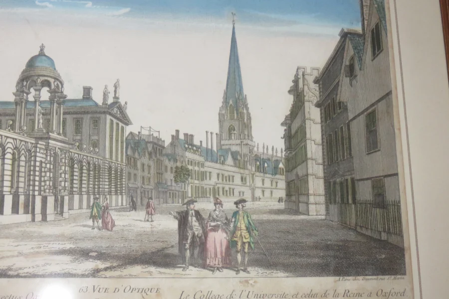 OPTISCHE ANSICHT DES 18. JAHRHUNDERTS DER OXFORD UNIVERSITY