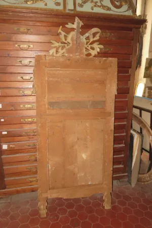 Miroir époque 18ème, Louis XVI En Bois Doré.