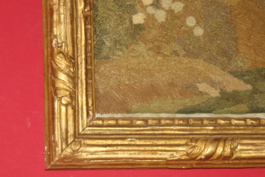 QUADRO ACQUERELLO E RICAMO