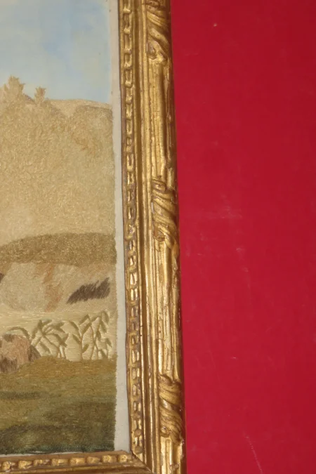 QUADRO ACQUERELLO E RICAMO