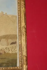 AQUARELL UND STICKEREI BILD