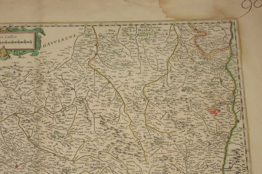 Carte Du Languedoc, époque 17 ème.