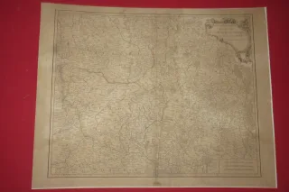 Carte " Gouvernements Généraux De La Marche du Limosin et de L' Auvergne "