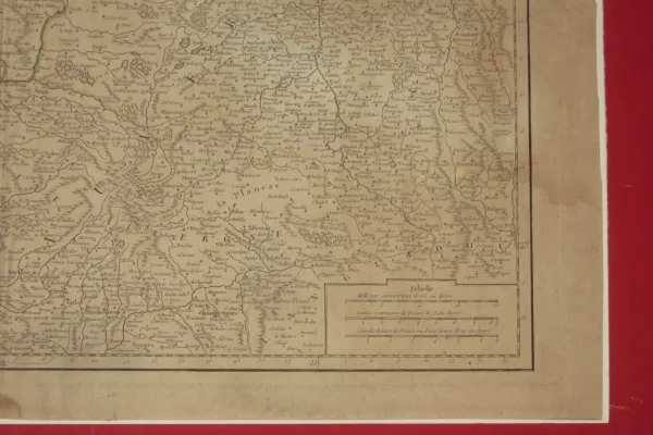 Carte " Gouvernements Généraux De La Marche du Limosin et de L' Auvergne "