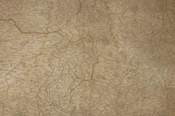 Carte " Gouvernements Généraux De La Marche du Limosin et de L' Auvergne "