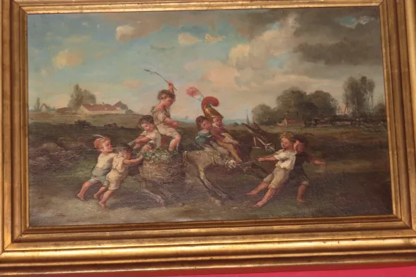 Les Amusements Enfantins, Tableau Début 19ème.