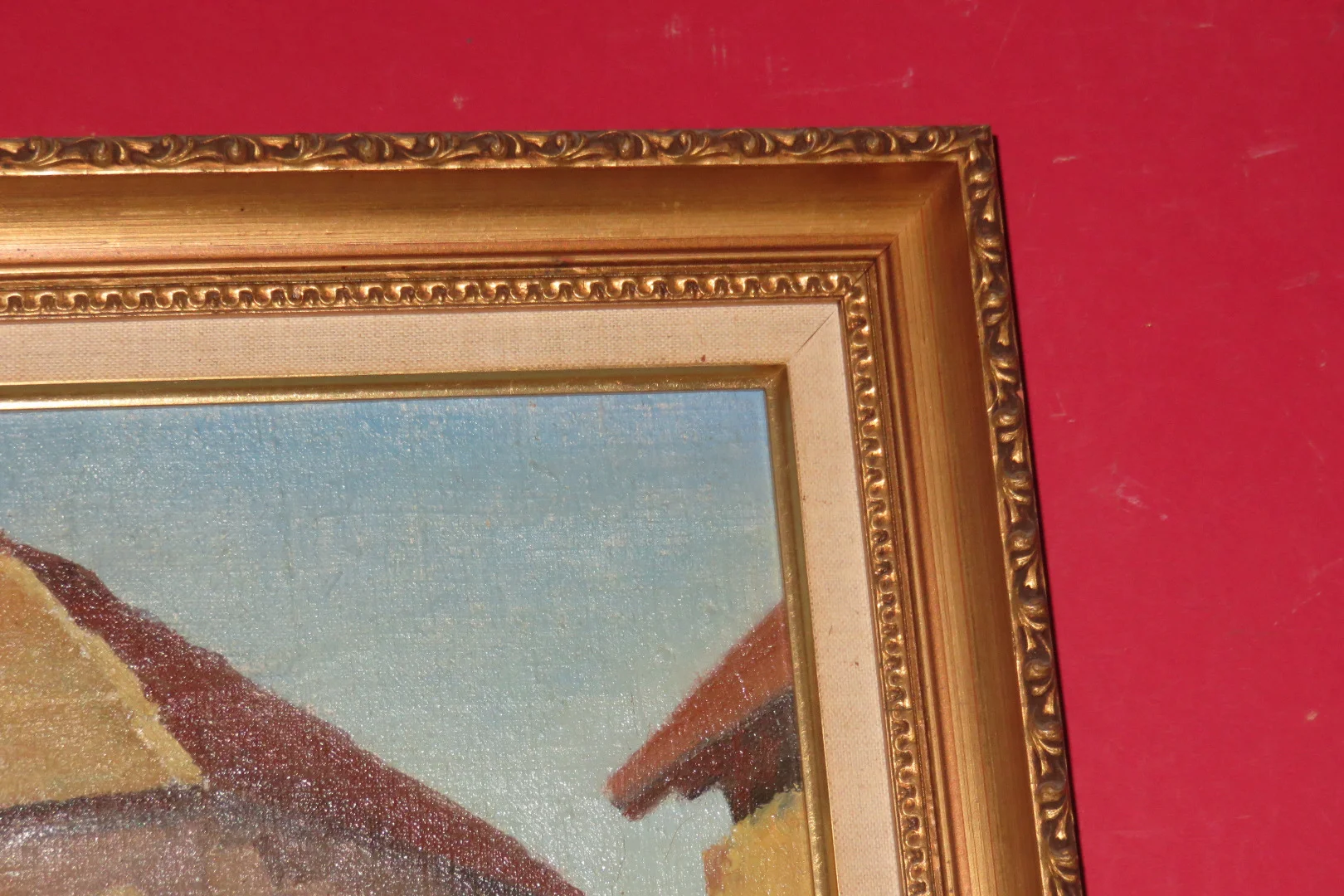 " La Ferme", Peinture Signée Louis Marechal, époque 20 ème.