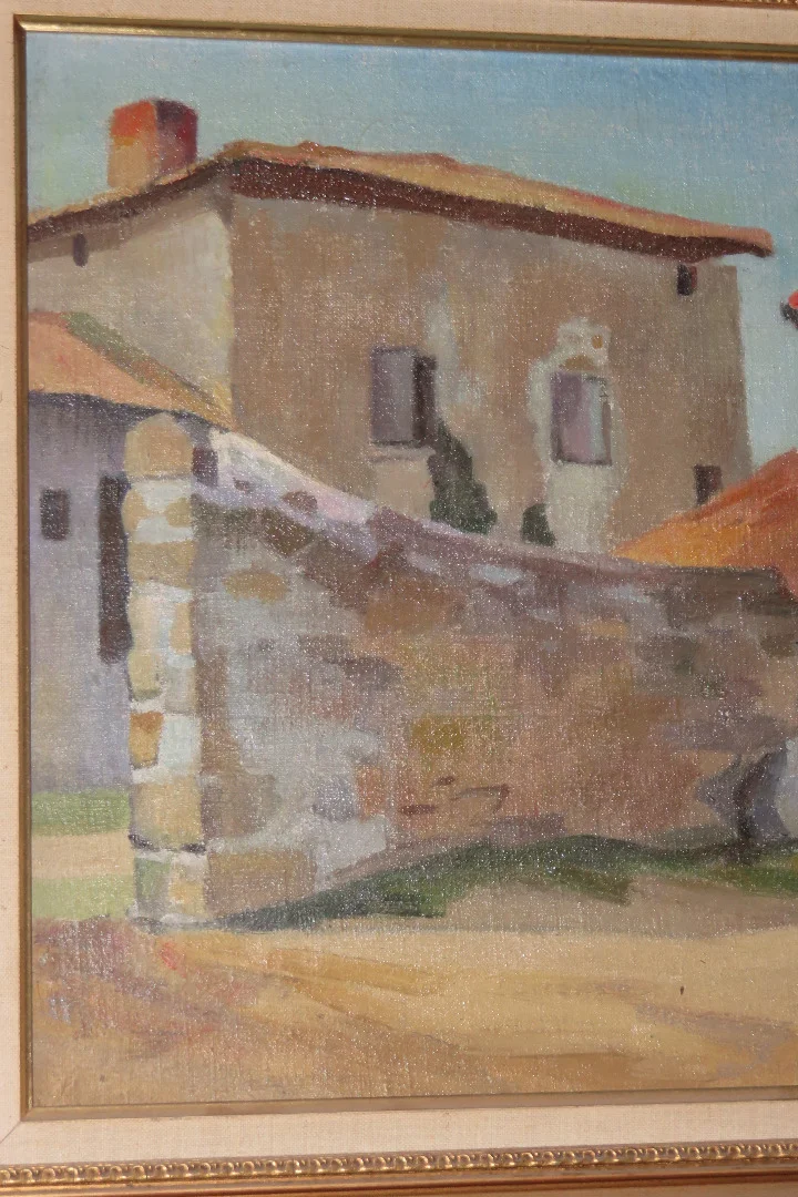 " La Ferme", Peinture Signée Louis Marechal, époque 20 ème.