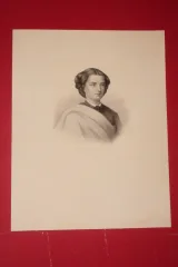 Marie-sophie En Bavière, Reine De Naples, Eau Forte Epoque 19ème.