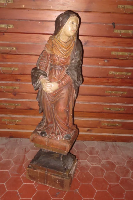 HOLZSKULPTUR AUS DEM 18. JAHRHUNDERT