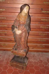 18e-EEUWSE HOUTEN SCULPTUUR