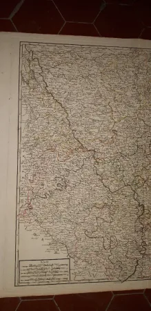 Carte  De l'Empire  Germanique, époque 18ème.