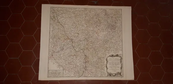 Carte  De l'Empire  Germanique, époque 18ème.