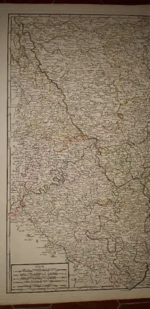 Carte  De l'Empire  Germanique, époque 18ème.