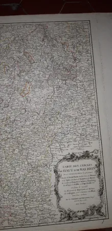 Carte  De l'Empire  Germanique, époque 18ème.