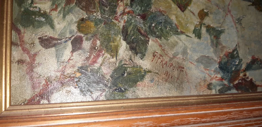 Paysage, Tableau De Georges Fraipont, époque 19 ème.