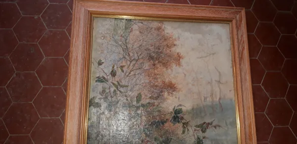 19e-EEUWS LANDSCHAP door Georges FRAIPONT
