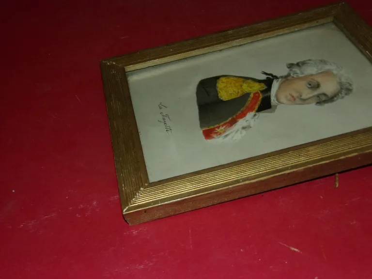 Monsieur La Fayette, Aquarelle époque 19ème.