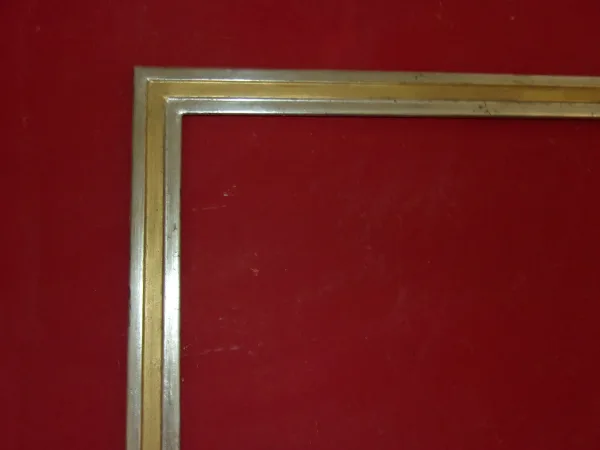 Cadre  époque Art Déco, 1920 En Bois Or Et Argent