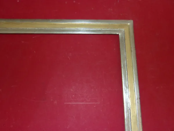 Cadre  époque Art Déco, 1920 En Bois Or Et Argent