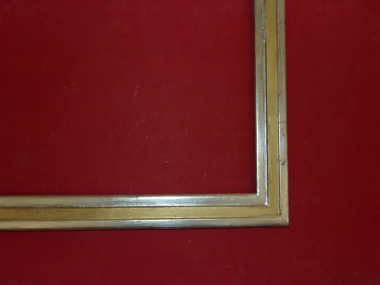 Cadre  époque Art Déco, 1920 En Bois Or Et Argent