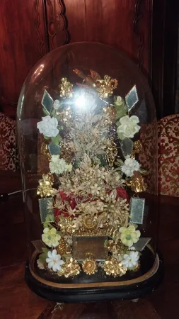 Bouquet De Mariée Sous Globe, époque 19ème.