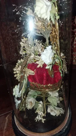 Bouquet De Mariée Sous Globe, époque 19ème.