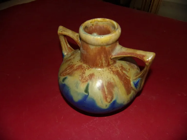 Vase,  Grès, Signé Méténier,  époque Début 20 ème.