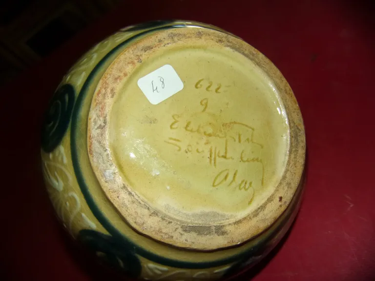 Grès, Vase Atelier Soufflenheim, Par  Elchinger Fils, époque Début Art Déco.