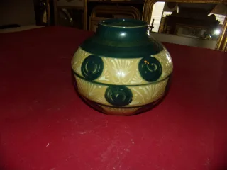 Grès, Vase Atelier Soufflenheim, Par  Elchinger Fils, époque Début Art Déco.