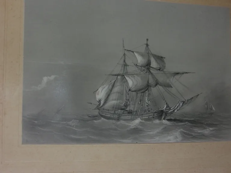 Deux Marines, Dessins époque 19ème.