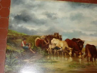 NINETEENTH CENTURY PAINTING signed RONDE