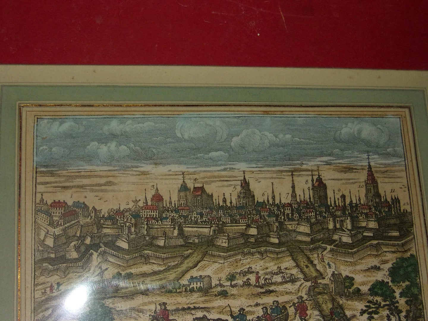 Lille, Gravure époque  17 ème.