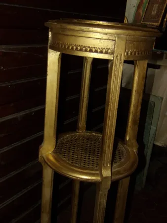 Sellette époque 19ème, En Bois Doré.