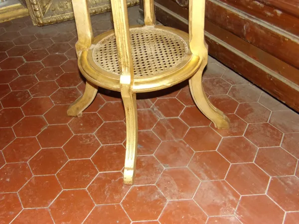 Sellette époque 19ème, En Bois Doré.