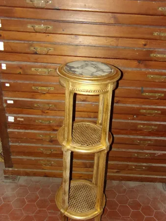 Sellette époque 19ème, En Bois Doré.