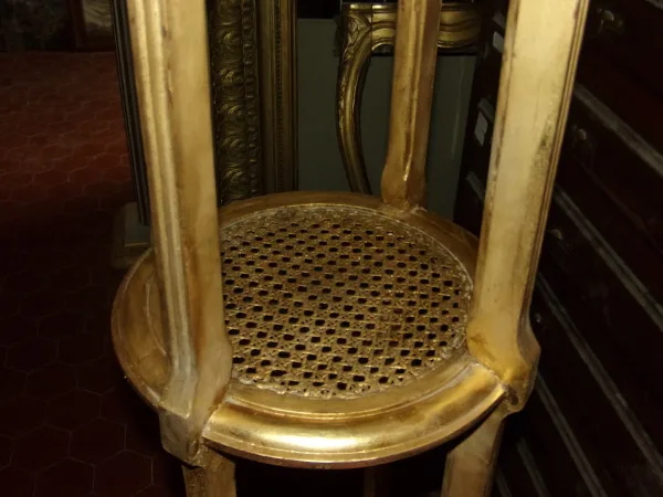 Sellette époque 19ème, En Bois Doré.